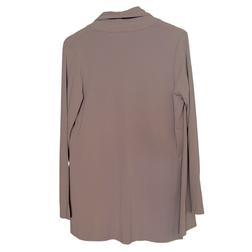 Soma Pima Cotton Modal Open Front Cardigan in Taupe– Size Large - Picture 7 of 7